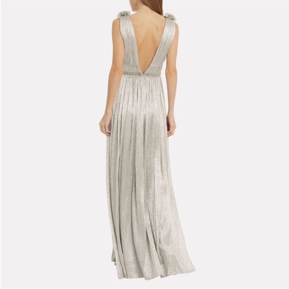 Simkhai Plisse Lame Goddess Gown NWOT